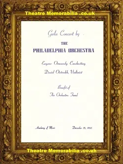 Philadelphia Orchestra Gala Concert – 1955