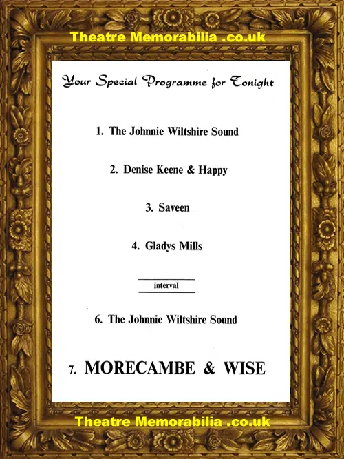 Preston Guild Hall Theatre - Morecambe & Wise Show 1968