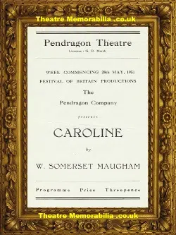 Reading Pendragon Theatre – Caroline – 1951