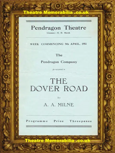 Reading Pendragon Theatre – The Dover Road – 1951