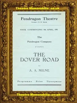 Reading Pendragon Theatre – The Dover Road – 1951