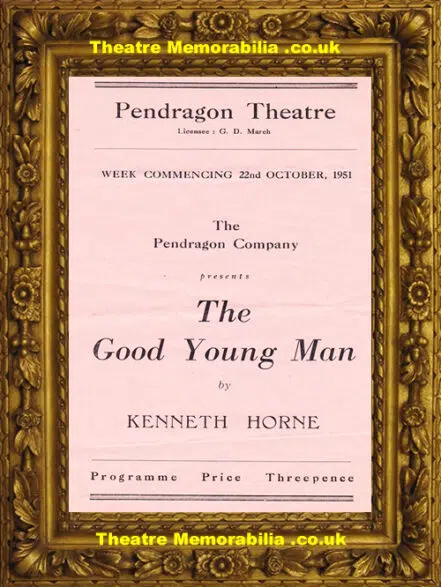 Reading Pendragon Theatre – The Good Young Man – 1951