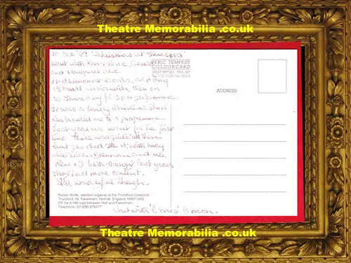 Robert Wolfe Resident Organist Thursford Norfolk Postcard 1997