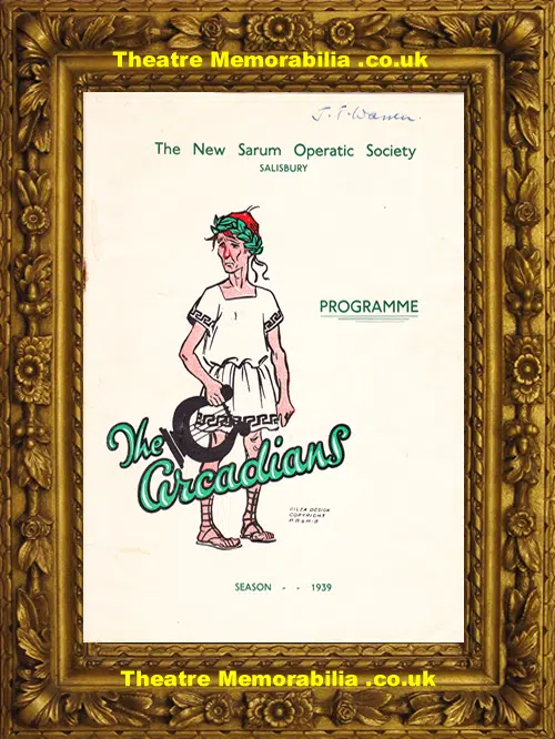 Salisbury New Sarum Theatre - The Arcadians - 1939 - Signed