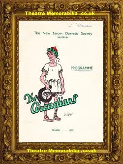 Salisbury New Sarum Theatre – The Arcadians – 1939 – Signed