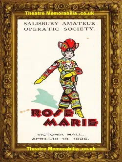 Salisbury Victoria Hall Theatre – Rose Marie – 1936