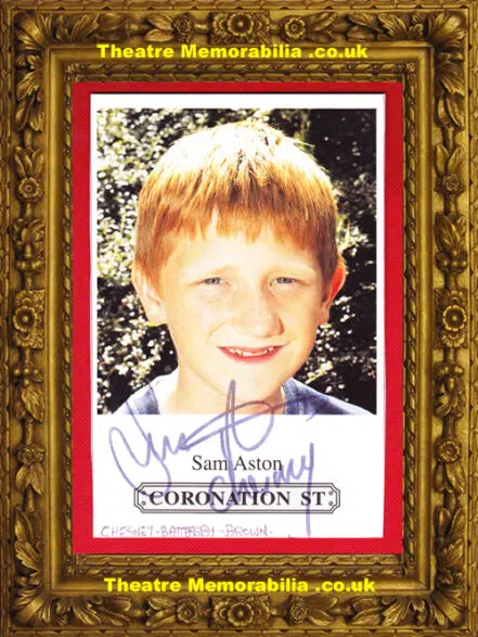 Sam Aston Autograph Signed Picture – Coronation Street