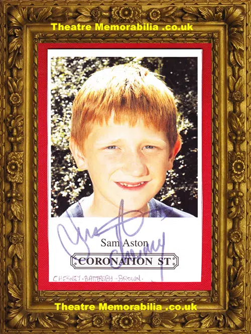 Sam Aston Autograph Signed Picture - Coronation Street