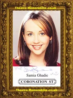 Samia Ghadie Autograph Signed Picture – Coronation Street