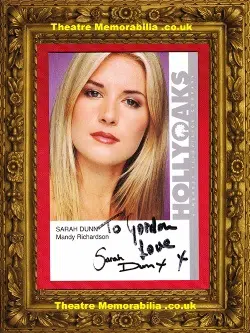 Sarah Dunn Autograph Signed Picture – Hollyoaks