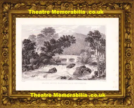 Shaugh Bridge Bickleigh Vale Devon Engraving Thomas Allom 1837