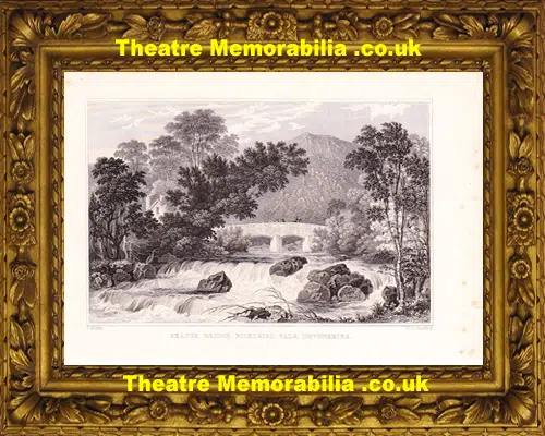 Shaugh Bridge Bickleigh Vale Devon Engraving Thomas Allom 1837