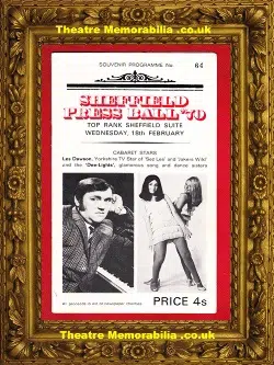 Sheffield Press Ball – Les Dawson Autograph 1960s