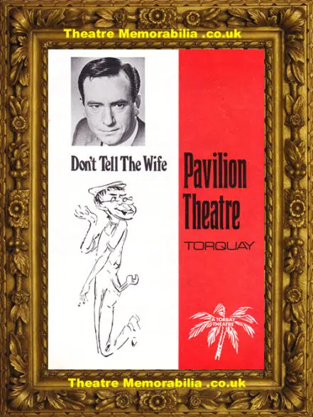 Torquay Pavilion Theatre – Don’t Tell The Wife 1970 Jack Douglas