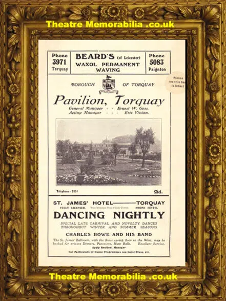 Torquay Pavilion Theatre – Variety Show – 1940s