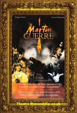 Wales Llandudno Gogledd Cymru Theatre – Martin Guerre – 1999