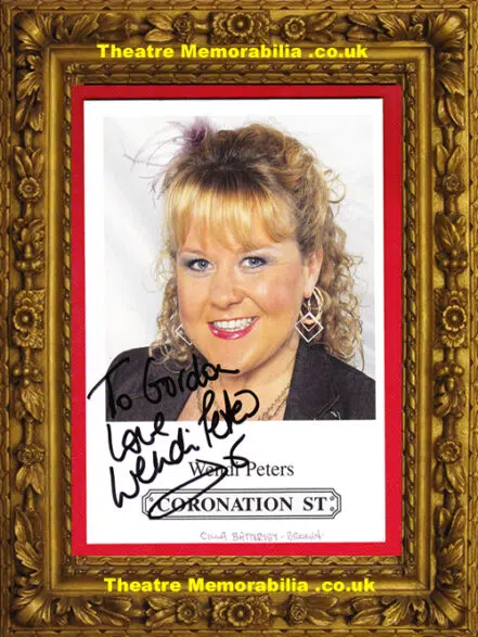 Wendi Peters Autograph Signed Picture – Coronation Street