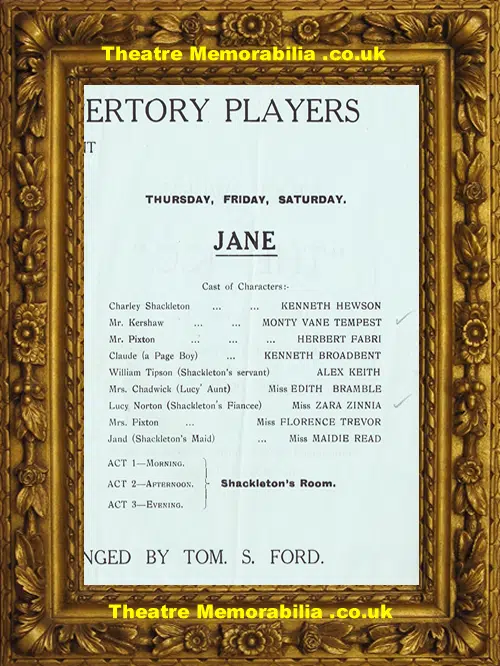 Whitley Bay Kursaal Theatre - Doormats + Jane - 1929