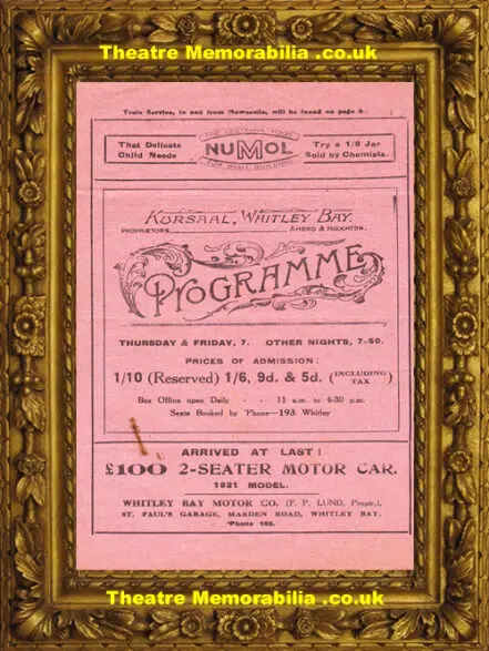 Whitley Bay Kursaal Theatre – Lion And The Mouse -1920s