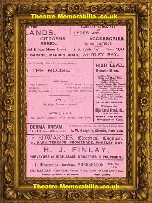 Whitley Bay Kursaal Theatre - Lion And The Mouse -1920s