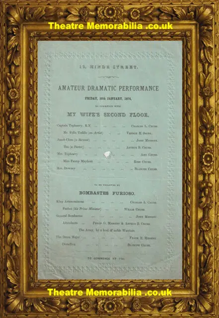 13 Hinde Street – My Wife’s Second Floor – 1874