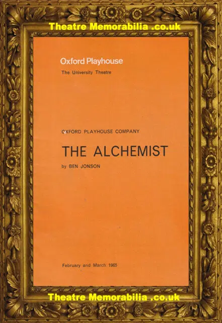 Oxford Playhouse Theatre – The Alchemist – 1965 – Judi Dench