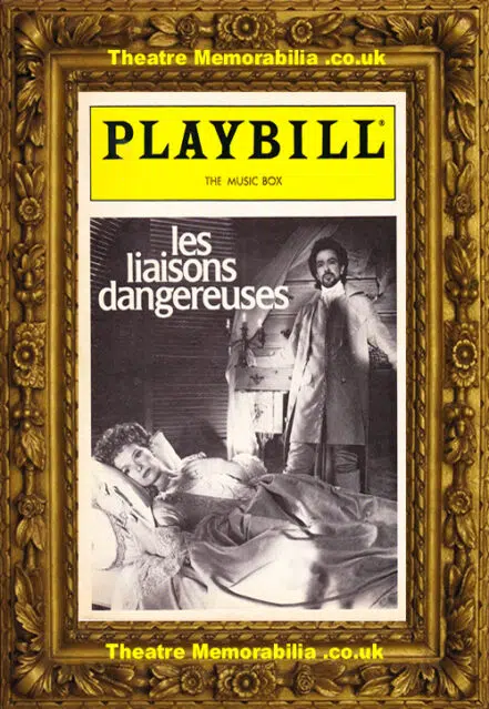 America Music Box Theatre Les Liaisons Dangereuses 1987 Rickman
