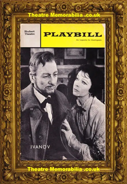 America Shubert Theatre – Ivanov – 1966 – Gielgud + Vivien Leigh