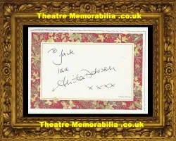 Anita Dobson Autograph Signed Card