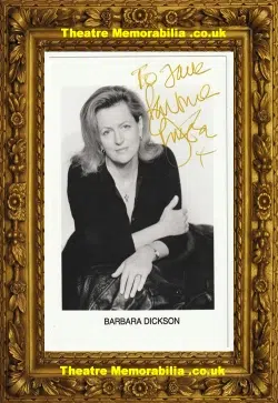 Barbara Dickson Autograph Signed Glossy Picture Photograph