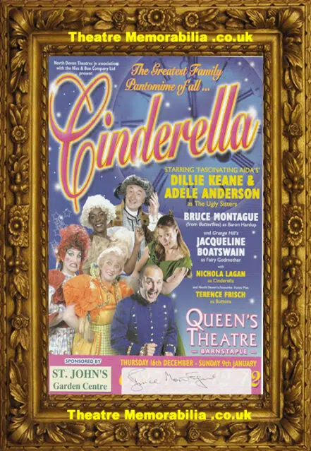 Barnstaple Queens Theatre – Cinderella Panto Flyer – Signed 2004