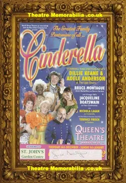 Barnstaple Queens Theatre – Cinderella Panto Flyer – Signed 2004