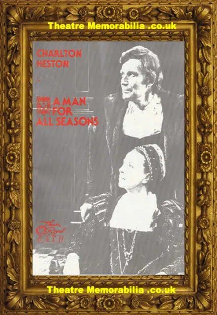 Bath Theatre Royal – A Man For All Seasons 1988 Charlton Heston