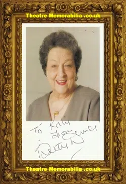 Betty Driver Autograph Signed Picture Betty Coronation St