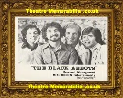 Black Abbots Band Autograph Signed Picture Duo Singers 1970s