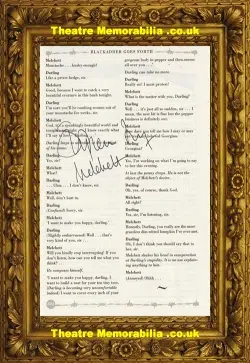 Blackadder Stephen Fry Autograph Melchett Signed Book Page