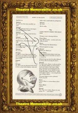 Blackadder Tony Robinson Baldrick Autograph Signed Book Page