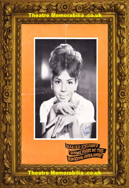 Blackpool Opera House – Shirley Bassey – 1964 + Signed Autograph