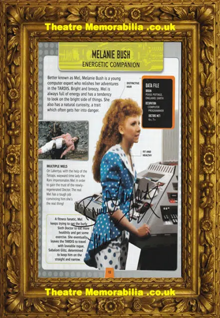 Bonnie Langford Autograph Signed Sheet – Doctor Who