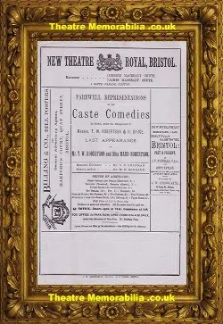 Bristol New Theatre Royal – Caste Comedies – 1881