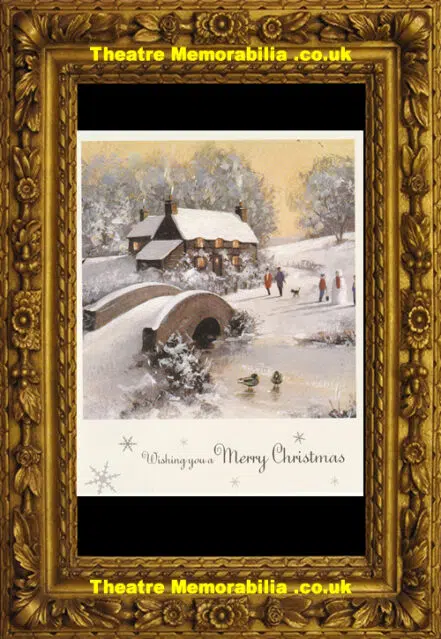 Bruce Forsyth Autographed Signed Christmas Card – Brucie