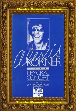 Buxton Opera House Alexis Korner Memorial Concert Programme