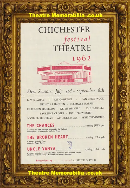 Chichester Festival Theatre First Season Pack + Laurence Olivier