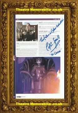 Colin Spaull Autograph Signed Sheet – Doctor Who Mr Crane
