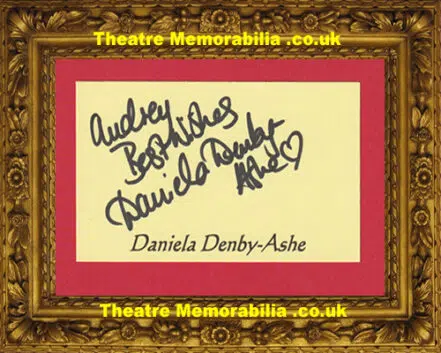 Daniala Denby Ashe Autograph Signed – Eastenders