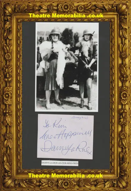 Danny La Rue Signed Autograph + Picture – Singer 1970s
