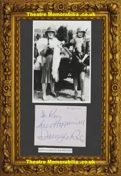 Danny La Rue Signed Autograph + Picture – Singer 1970s