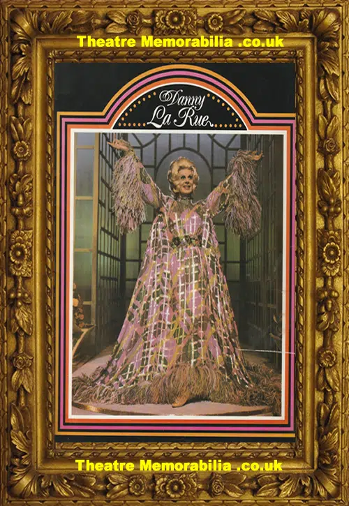 Danny La Rue Tour Brochure Programme Signed Autograph 70s
