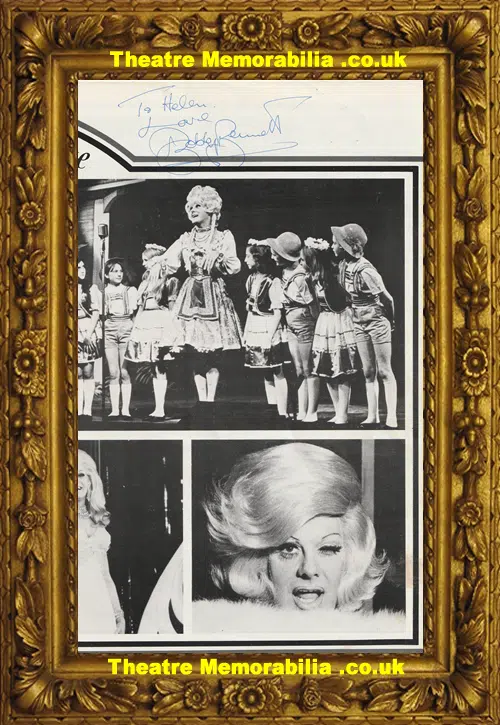 Danny La Rue Tour Brochure Programme Signed Autograph 70s