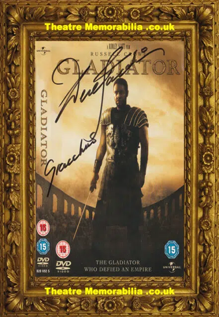 Derek Jacobi Signed Autograph Gladiator DVD Cover
